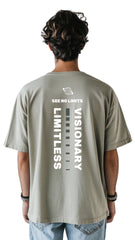 Oversized faded t-shirt - 'See No Limits'