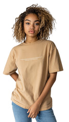 Oversized faded t-shirt - 'Silence Shapes Strength'