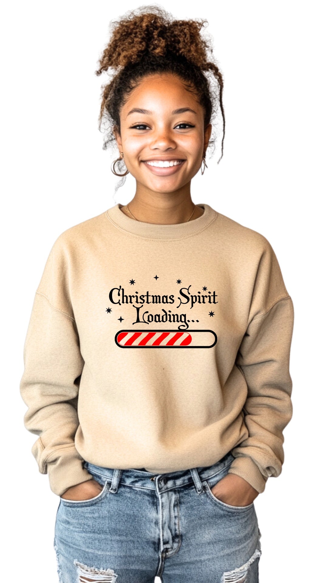 Crewneck Unisex Sweatshirt - 'Christmas spirit loading'