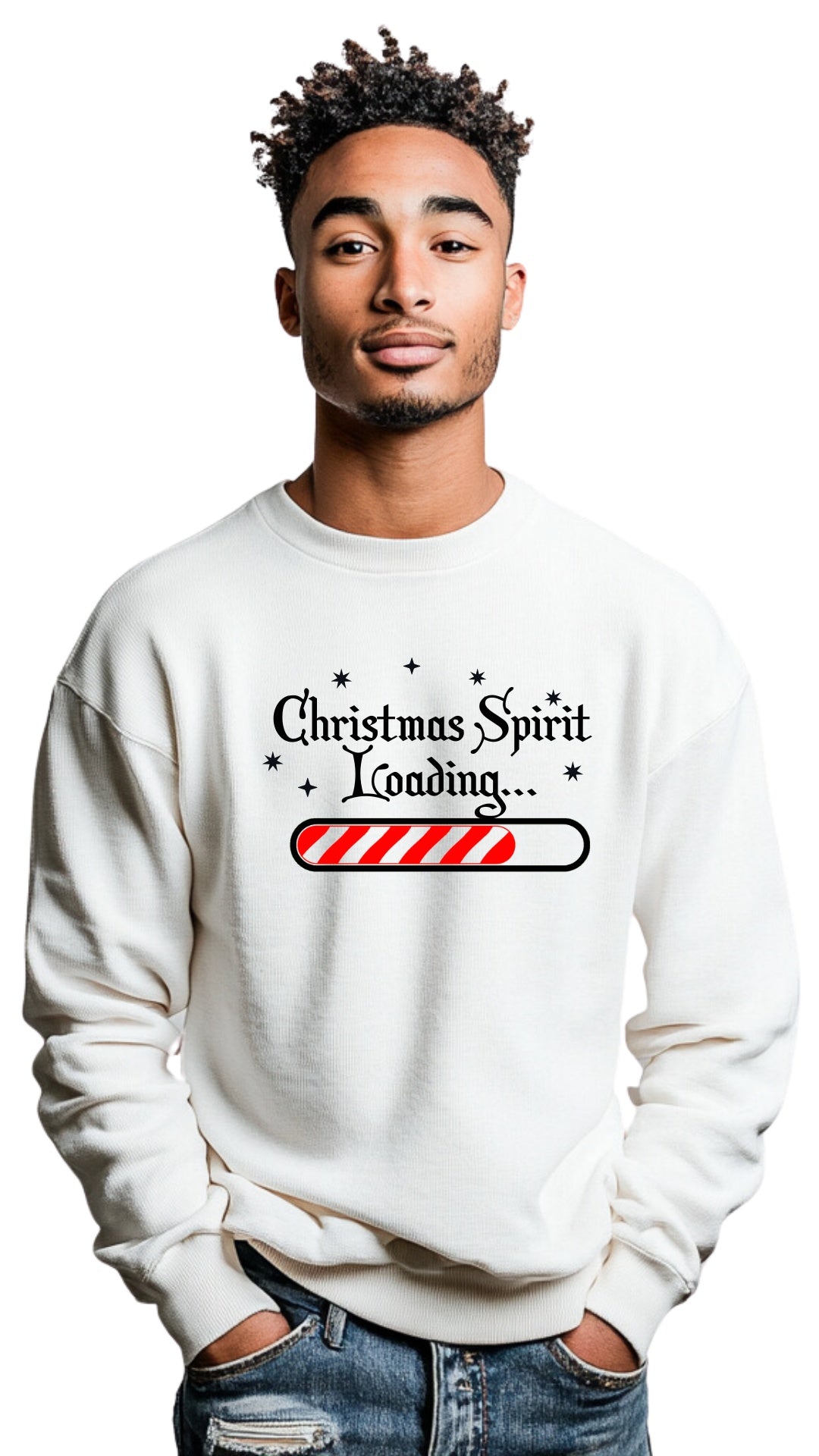 Crewneck Unisex Sweatshirt - 'Christmas spirit loading'